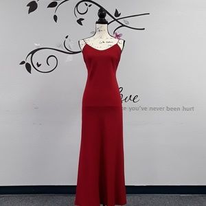 Ralph Lauren red cocktail dress Sz8 1112P6